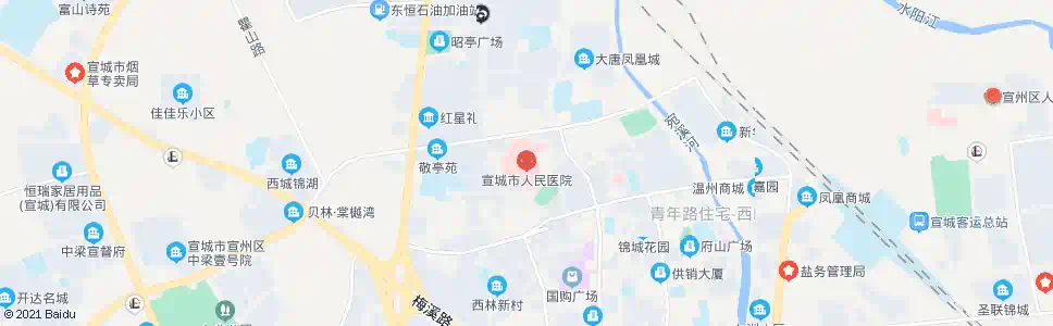 宣城县医院_公交站地图_宣城公交_妙搜公交查询2025