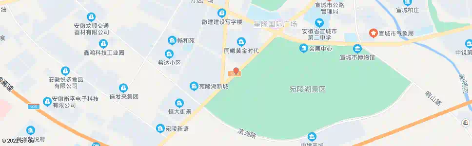 宣城绿锦村委会_公交站地图_宣城公交_妙搜公交查询2025