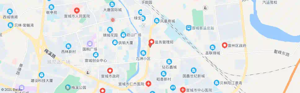 宣城九州水果市场_公交站地图_宣城公交_妙搜公交查询2025