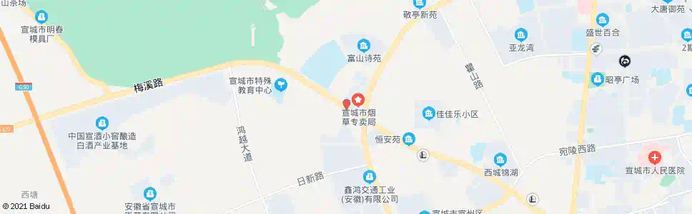 宣城武警支队_公交站地图_宣城公交_妙搜公交查询2025