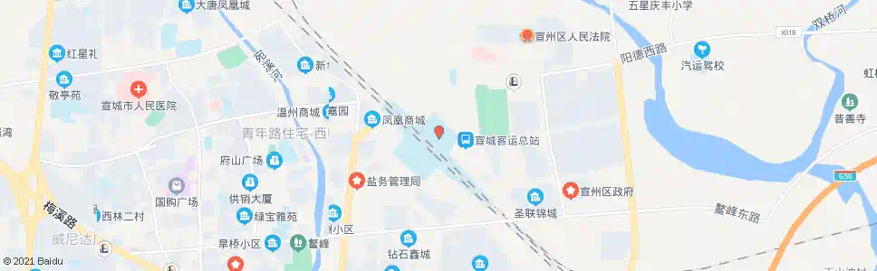 宣城团结路_公交站地图_宣城公交_妙搜公交查询2025