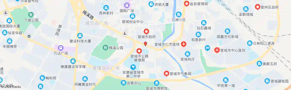 宣城市二小_公交站地图_宣城公交_妙搜公交查询2025