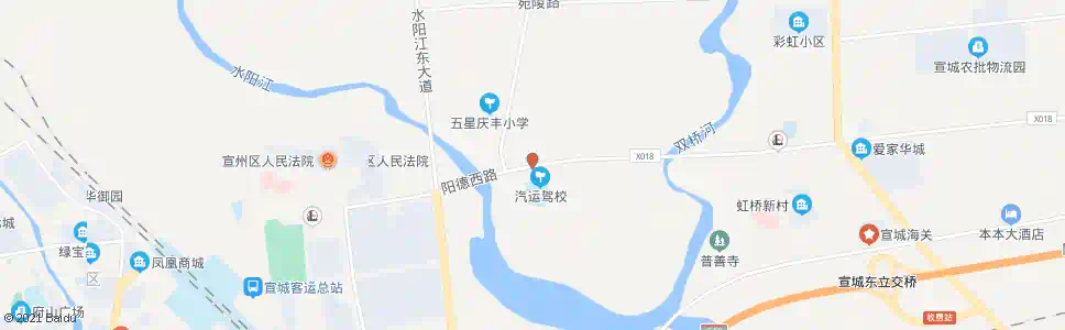 宣城东溪桥东_公交站地图_宣城公交_妙搜公交查询2025