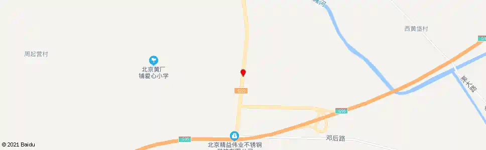 北京黄厂铺_公交站地图_北京公交_妙搜公交查询2025