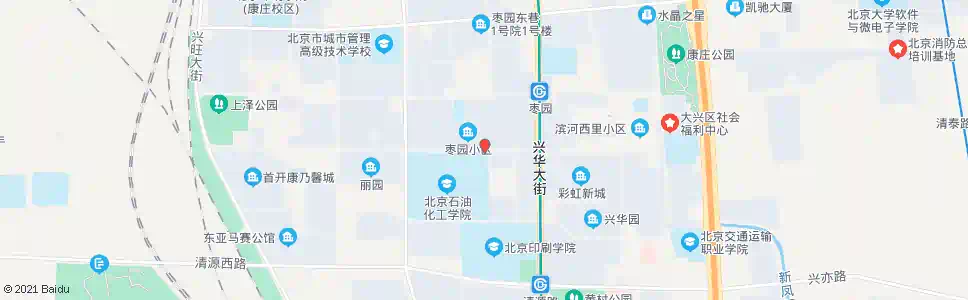 北京枣园小区_公交站地图_北京公交_妙搜公交查询2025