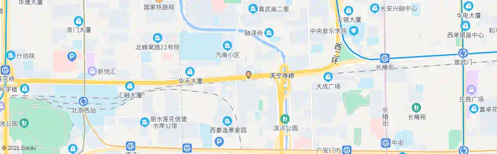 北京天宁寺桥西_公交站地图_北京公交_妙搜公交查询2025
