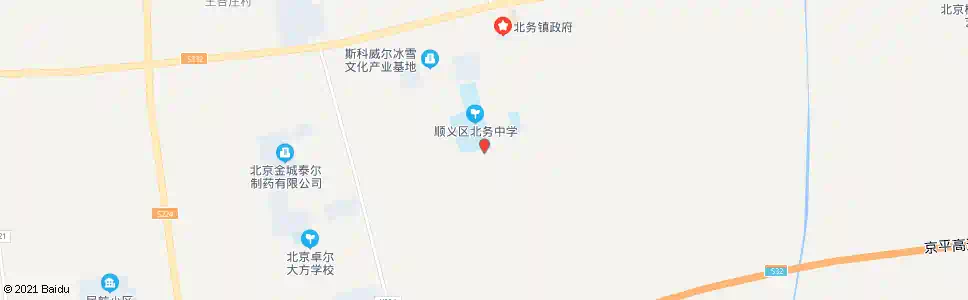 北京北务中学_公交站地图_北京公交_妙搜公交查询2025
