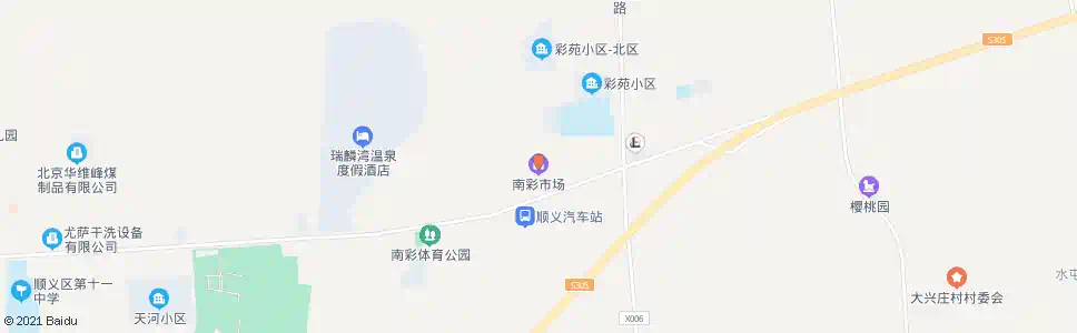 北京南彩市场_公交站地图_北京公交_妙搜公交查询2025