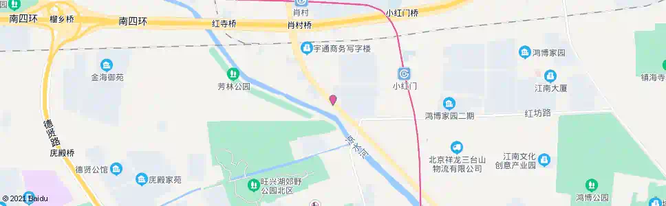 北京小红门路口北_公交站地图_北京公交_妙搜公交查询2025
