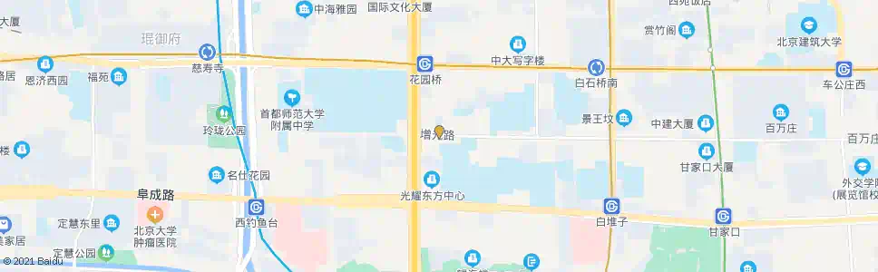 北京增光路西口_公交站地图_北京公交_妙搜公交查询2025