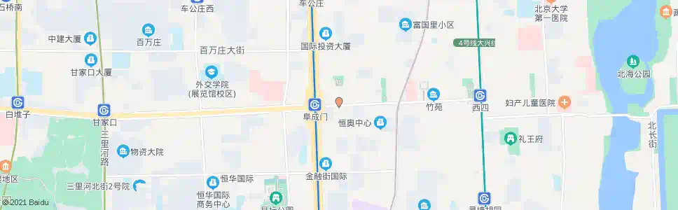 北京阜成门内_公交站地图_北京公交_妙搜公交查询2025