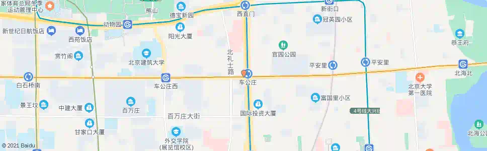 北京车公庄站_公交站地图_北京公交_妙搜公交查询2025
