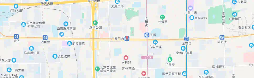 北京广安门内站_公交站地图_北京公交_妙搜公交查询2025
