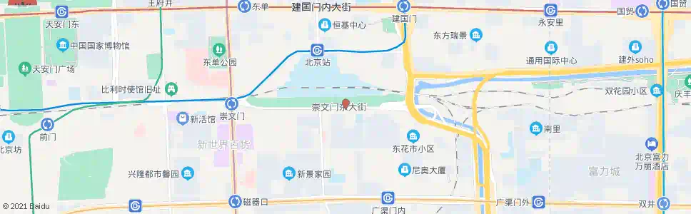 北京东便门_公交站地图_北京公交_妙搜公交查询2025