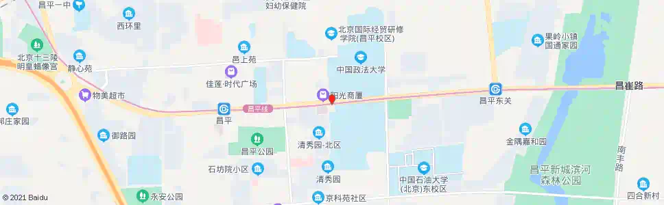 北京中国政法大学(昌平)_公交站地图_北京公交_妙搜公交查询2025