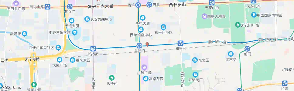 北京宣武门东_公交站地图_北京公交_妙搜公交查询2025