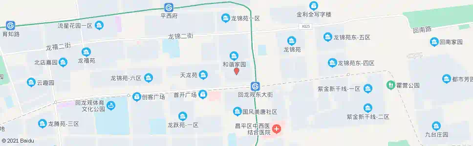 北京和谐二区东门_公交站地图_北京公交_妙搜公交查询2025