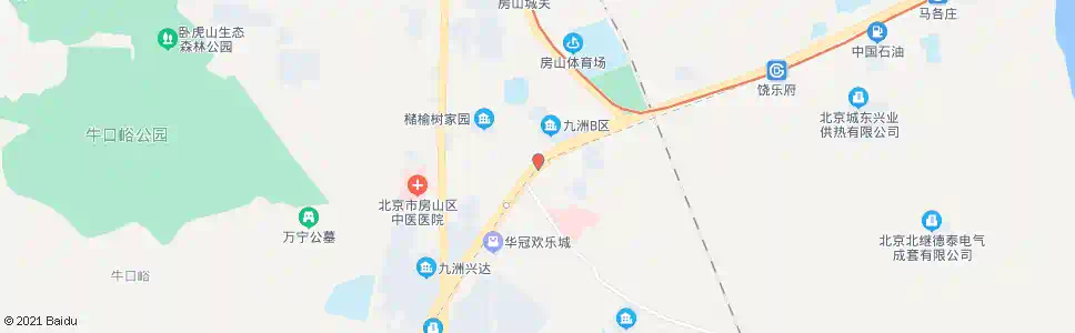 北京房山医院路口_公交站地图_北京公交_妙搜公交查询2025