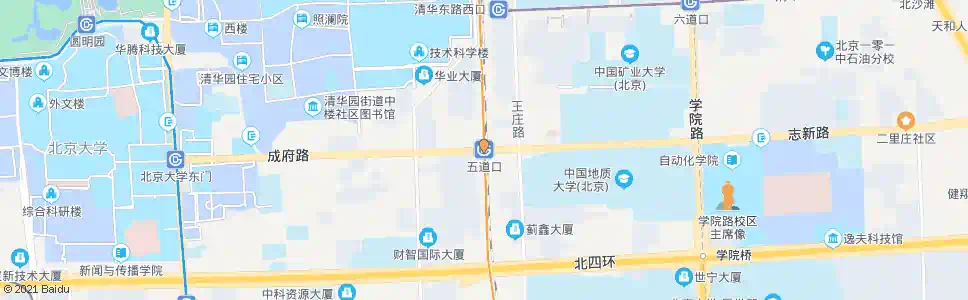 北京地铁五道口站_公交站地图_北京公交_妙搜公交查询2025