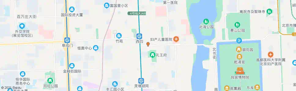 北京西四丁字街_公交站地图_北京公交_妙搜公交查询2025