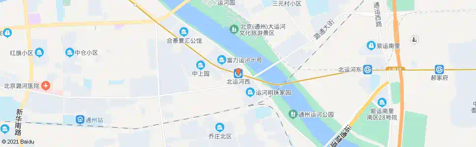 北京北运河西地铁站_公交站地图_北京公交_妙搜公交查询2025