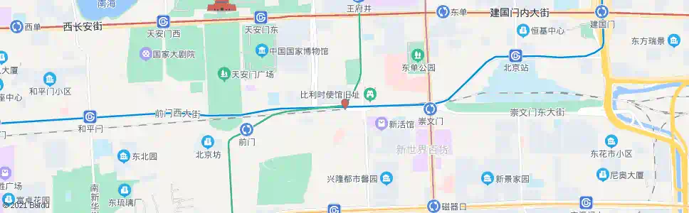 北京台基厂路口西_公交站地图_北京公交_妙搜公交查询2025
