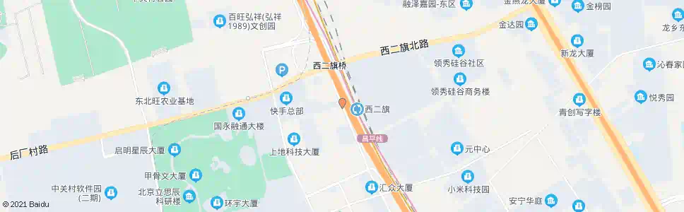 北京上地十街_公交站地图_北京公交_妙搜公交查询2025