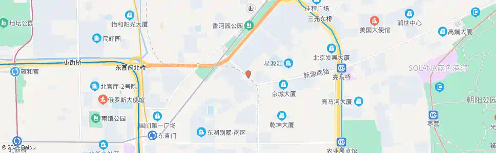 北京新源里_公交站地图_北京公交_妙搜公交查询2025