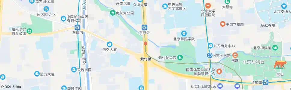 北京紫竹桥北_公交站地图_北京公交_妙搜公交查询2025
