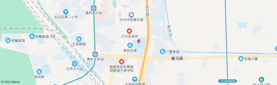 北京黄村一中_公交站地图_北京公交_妙搜公交查询2025