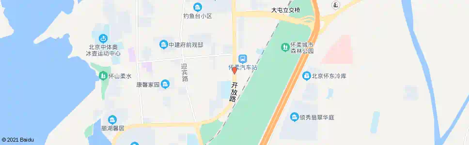 北京怀柔五中_公交站地图_北京公交_妙搜公交查询2025