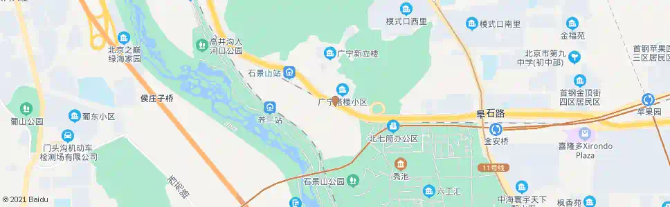 北京广宁村_公交站地图_北京公交_妙搜公交查询2025