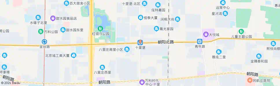北京十里堡(朝阳路)_公交站地图_北京公交_妙搜公交查询2025