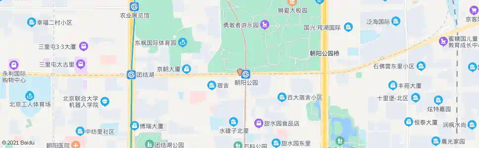 北京甜水园街北口_公交站地图_北京公交_妙搜公交查询2025