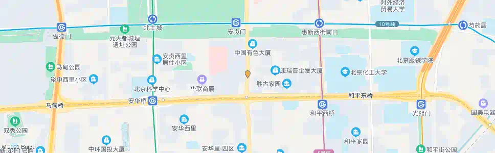 北京安贞桥北_公交站地图_北京公交_妙搜公交查询2025