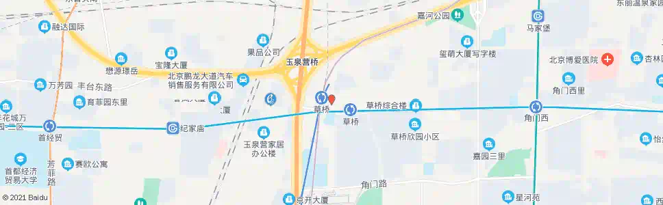 北京草桥_公交站地图_北京公交_妙搜公交查询2025