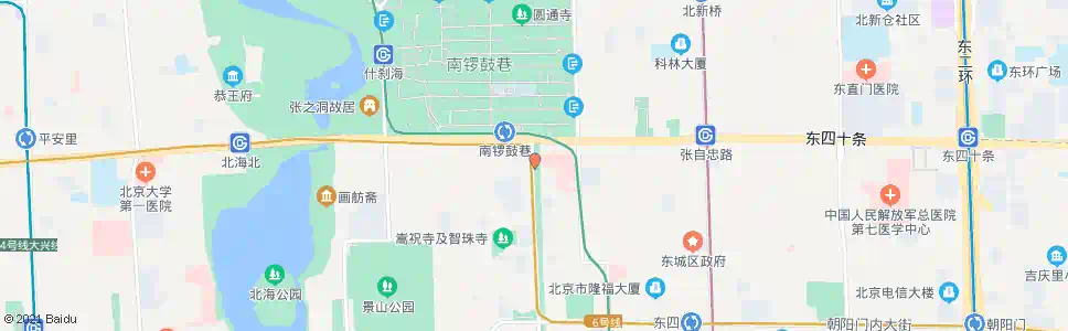 北京东黄城根北口_公交站地图_北京公交_妙搜公交查询2025