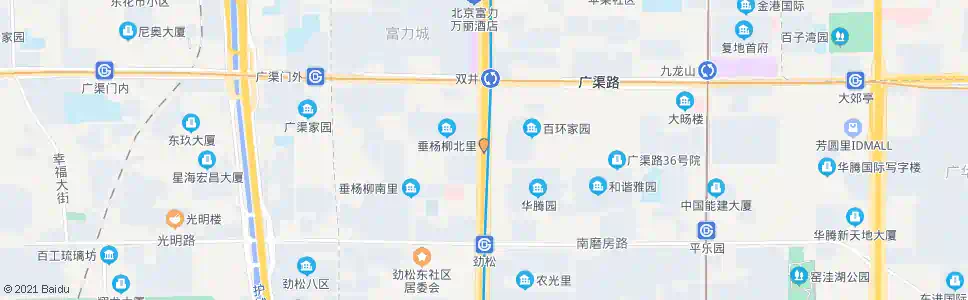 北京双井桥南_公交站地图_北京公交_妙搜公交查询2025