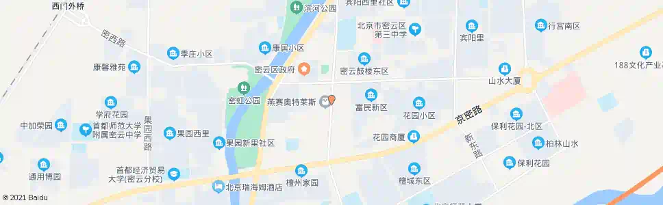北京密云鼓楼北_公交站地图_北京公交_妙搜公交查询2025