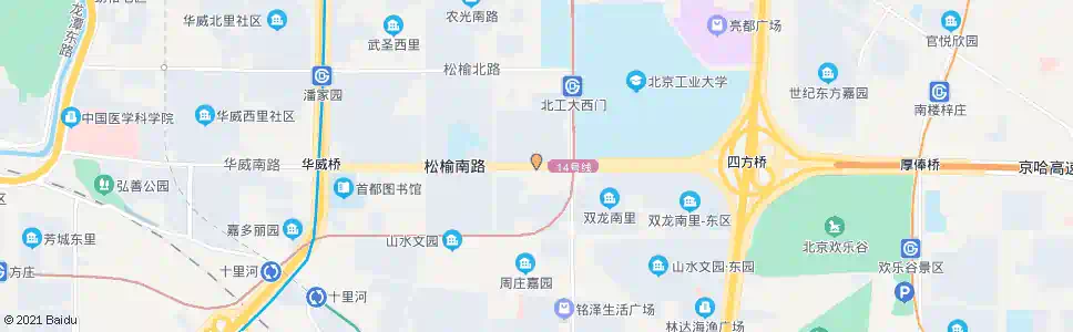 北京松榆东里南门_公交站地图_北京公交_妙搜公交查询2025