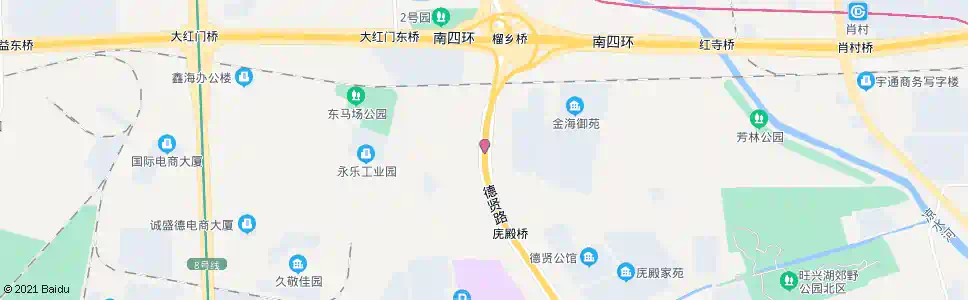 北京榴乡桥南_公交站地图_北京公交_妙搜公交查询2025