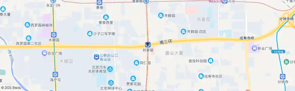 北京刘家窑桥_公交站地图_北京公交_妙搜公交查询2025