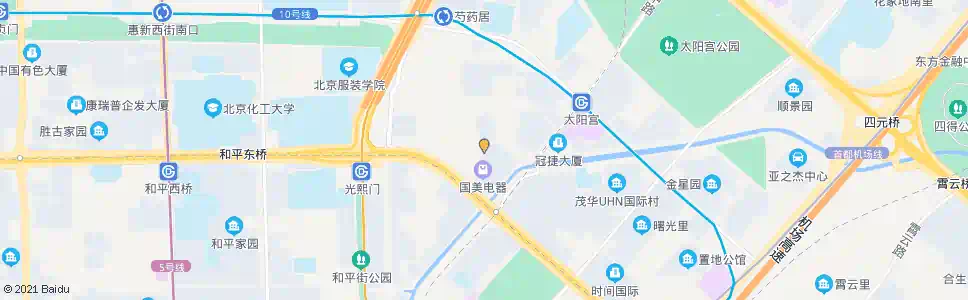 北京西坝河北里_公交站地图_北京公交_妙搜公交查询2025
