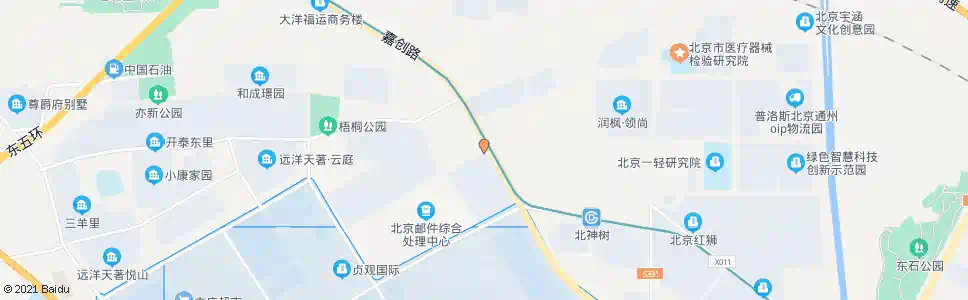 北京科创东二街_公交站地图_北京公交_妙搜公交查询2025