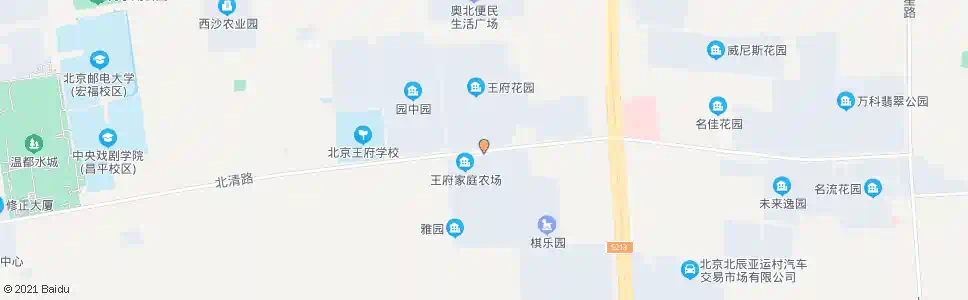 北京王府花园_公交站地图_北京公交_妙搜公交查询2025