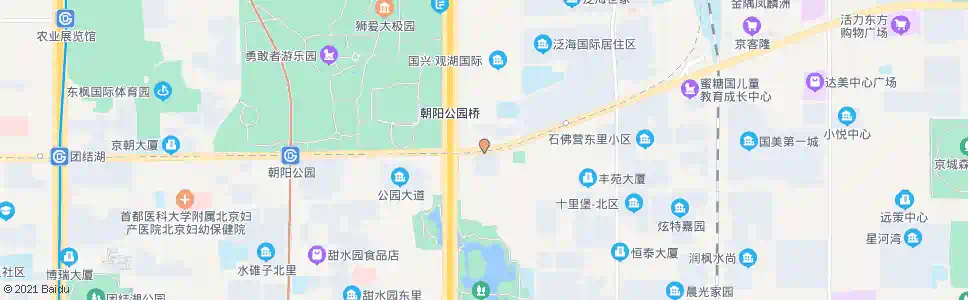 北京朝阳公园桥东_公交站地图_北京公交_妙搜公交查询2025
