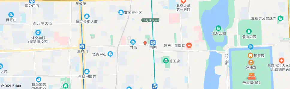 北京西四路口西_公交站地图_北京公交_妙搜公交查询2025