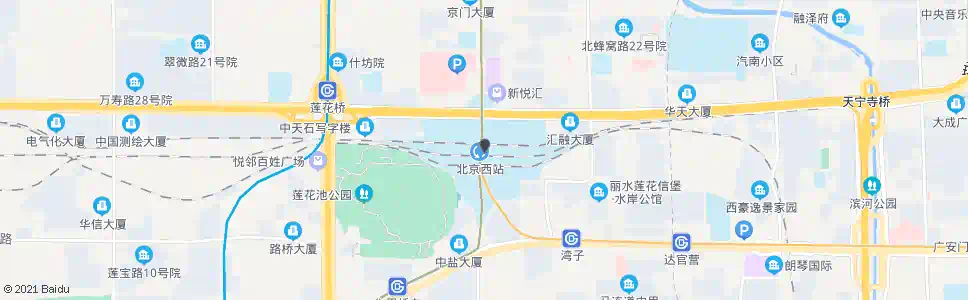 北京裕丰街西站_公交站地图_北京公交_妙搜公交查询2025