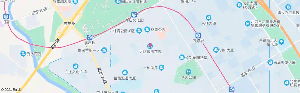 北京天华北街西口(大雄城市花园)_公交站地图_北京公交_妙搜公交查询2025