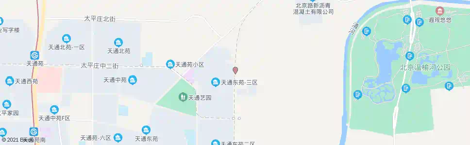 北京天通东苑三区北站_公交站地图_北京公交_妙搜公交查询2025